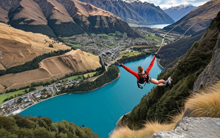 **Adventurous Aries in Queenstown:** Bungee jumping over stunning landscapes in Queenstown, New Zealand, embodying the daring spirit of Aries.